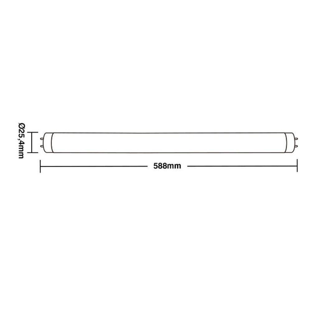 Lâmpada Led Taschibra Tubo Led 20 10w T8 Bivolt 4000k Luz Neutra - 3