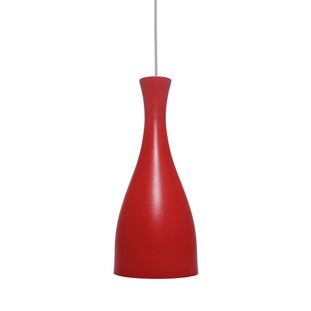 Lustre Pendente Taschibra Td 1003 Vermelho Fosco - 1