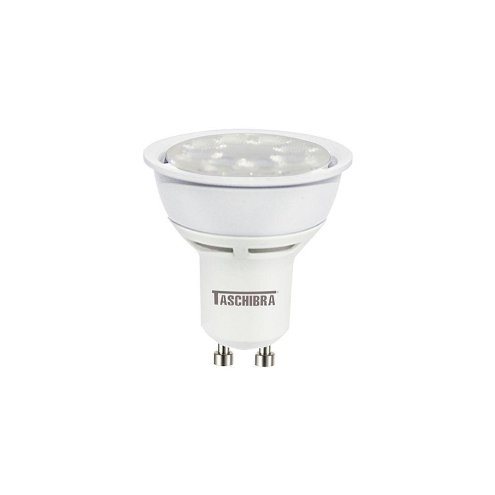 Lâmpada Led Taschibra Tdl 50 Dicroica Mr16 7w Bivolt Gu10 2700k Luz Amarela - 1