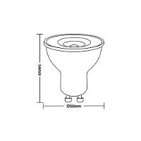 Lâmpada Led Taschibra Tdl 50 Dicroica Mr16 7w Bivolt Gu10 2700k Luz Amarela - 2