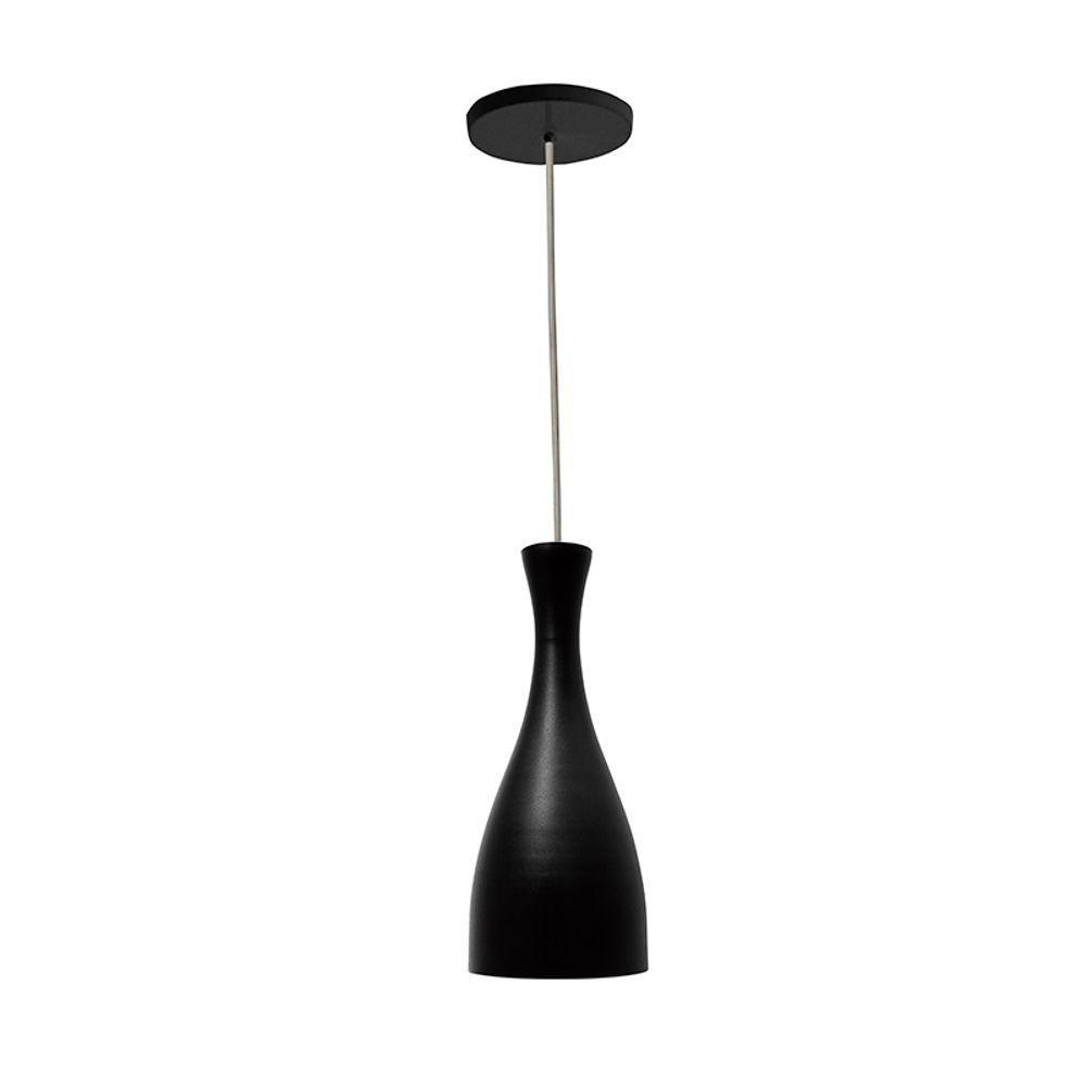 Lustre Pendente Taschibra Td 1003 Preto Fosco - 2