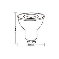 Lâmpada Led Taschibra Tdl 20 Mini Dicroica Mr11 3,5w Bivolt Gu10 2700k Luz Amarela - 2