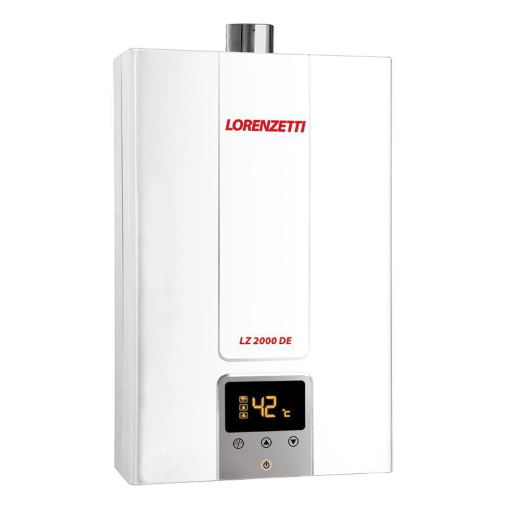 Aquecedor De água A Gás Lz 2000de Digital Lorenzetti Gn (gás Natural) - 1