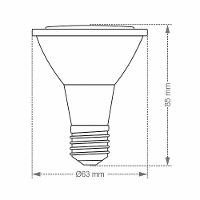 Lâmpada Led Taschibra Par 20 Ip20 7w E27 Bivolt 4000k Luz Neutra - 2