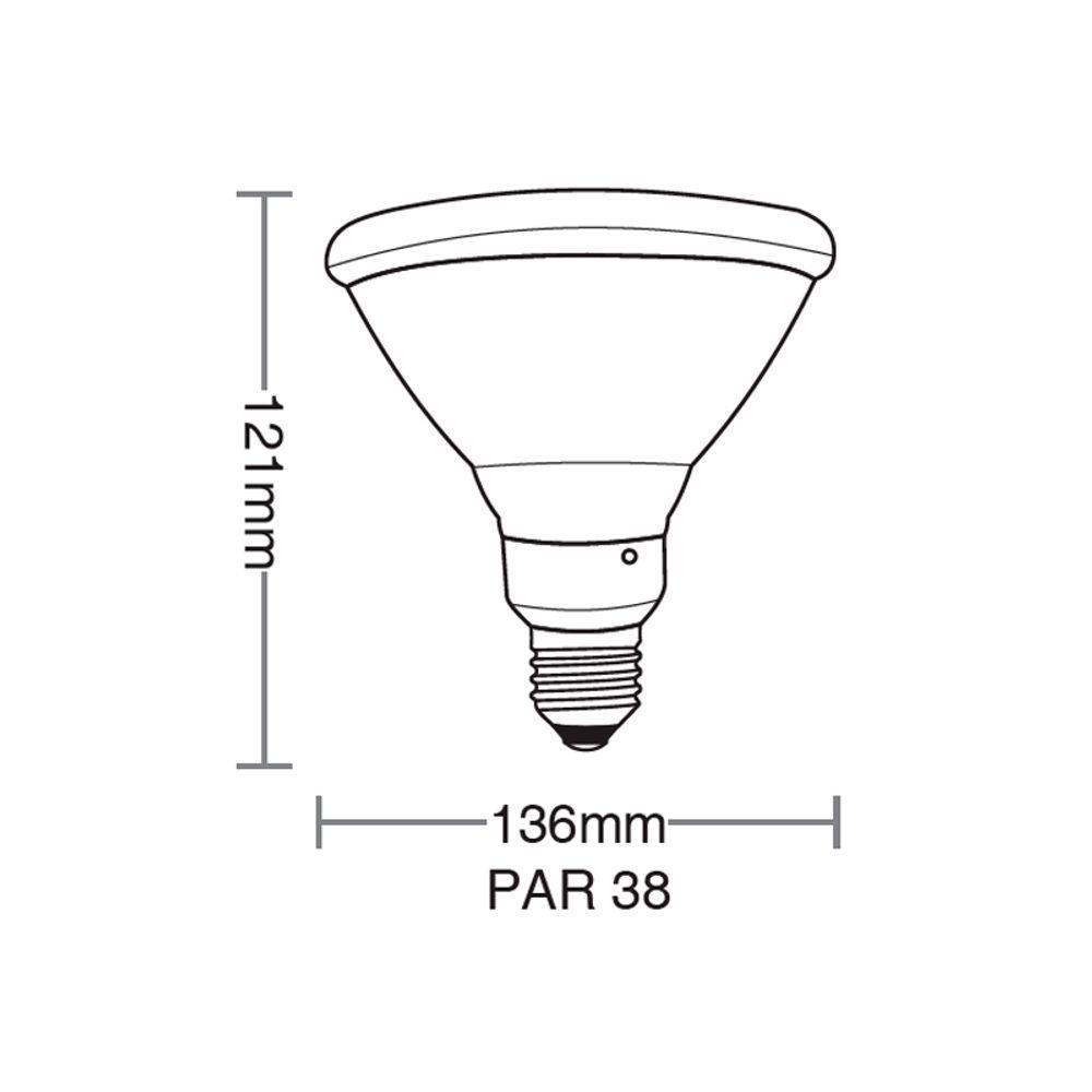 Lâmpada Led Taschibra Par 38 9,9w E27 Bivolt 6500k Luz Branca - 2