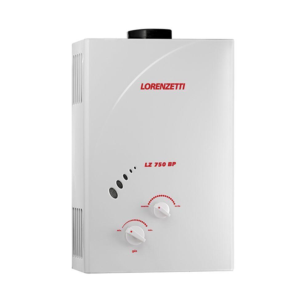 Aquecedor De água A Gás Lz 750bp Lorenzetti Glp (gás Liquefeito De Petróleo) - 1