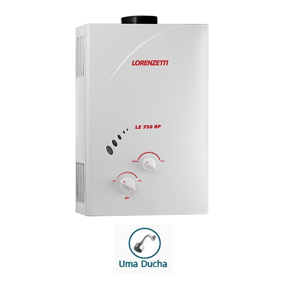 Aquecedor De água A Gás Lz 750bp Lorenzetti Glp (gás Liquefeito De Petróleo) - 2