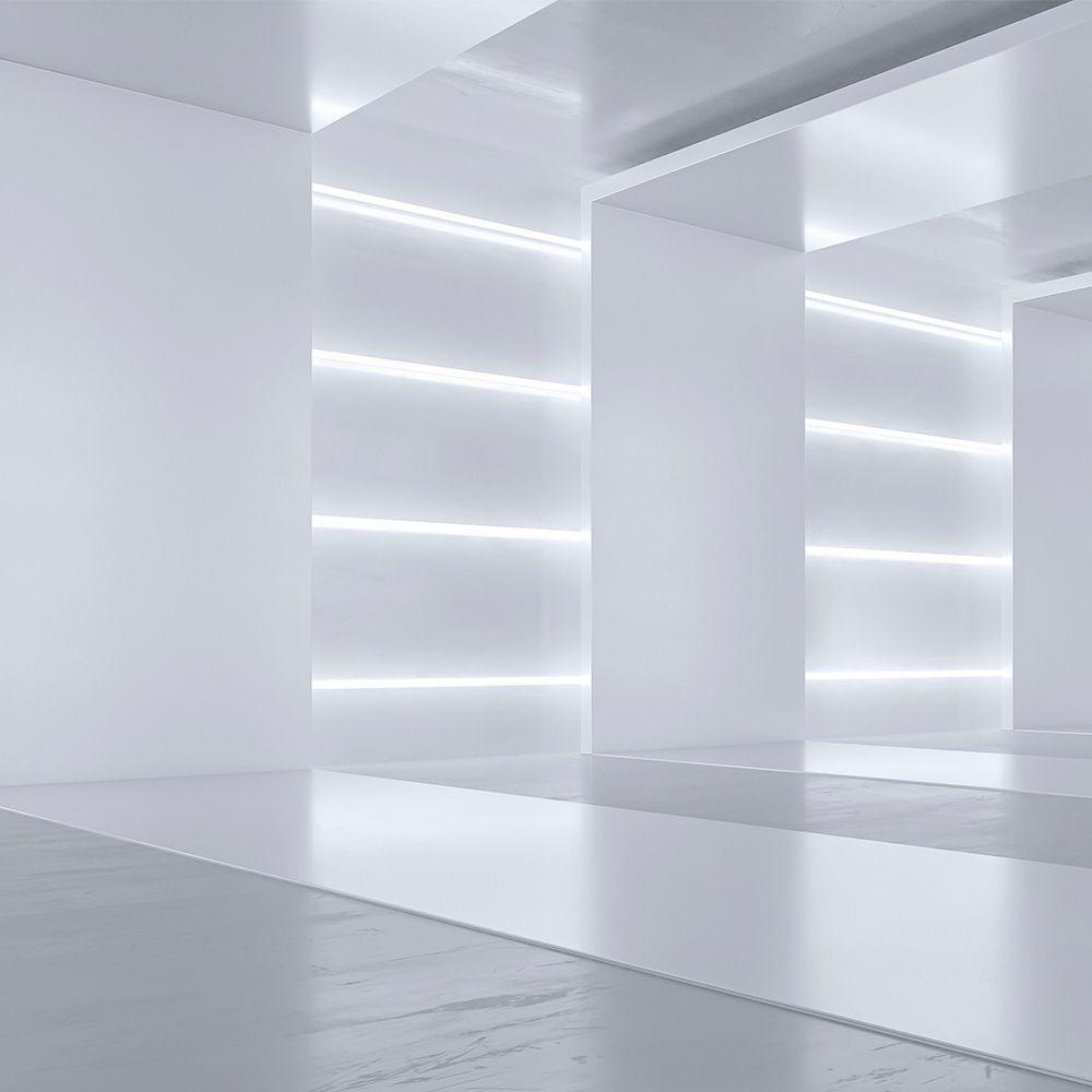 Perfil De Sobrepor Para Fita Led Taschibra Apex 24 Com 1 Metro Branco - 3