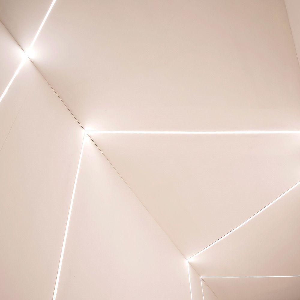 Perfil De Embutir Para Fita Led Taschibra Apex 35 Com 1 Metro Branco - 3