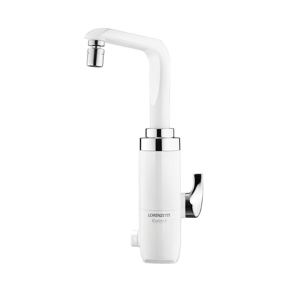 Torneira Elétrica Lorenzetti Essence De Bancada Branca-cromada 220v - 1