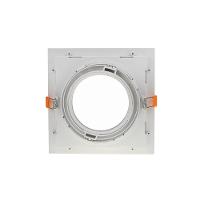 Spot De Embutir Recuado Nordecor Flea Para 1 Lâmpada Par 30 Quadrado Branco - 2