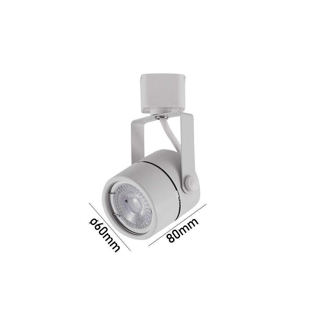 Spot Direcionável Para Trilho Nordecor Classic Mr16 Gu10 Bivolt Branco - 4