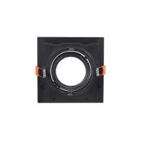 Spot De Embutir Recuado Nordecor Flea Para 1 Lâmpada Par 20 Quadrado Preto - 2