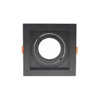 Spot De Embutir Recuado Nordecor Flea Para 1 Lâmpada Par 30 Quadrado - 1