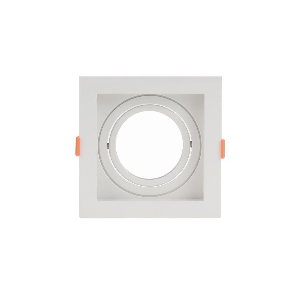 Spot De Embutir Recuado Nordecor Flea Para 1 Lâmpada Ar70 Quadrado Branco - 1