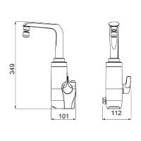 Torneira Elétrica Lorenzetti Essence De Bancada Preta-cromada 220v - 2