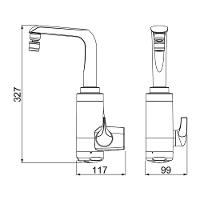 Torneira Elétrica Lorenzetti Essence De Parede Preta-cromada 220v - 2