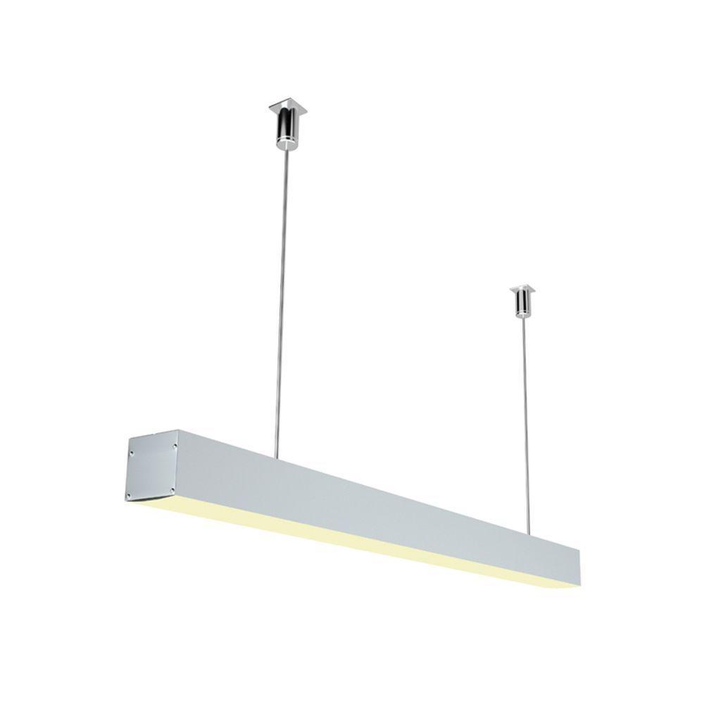 Perfil Pendente Largo Para Fita Led Luminatti Lm1144 Com 1 Metro Branco - 1