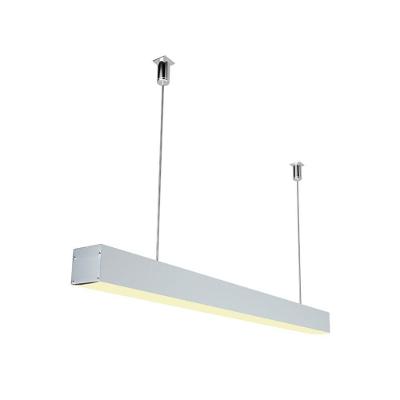 Perfil Pendente Largo Para Fita Led Luminatti Lm1144 Com 1 Metro Branco