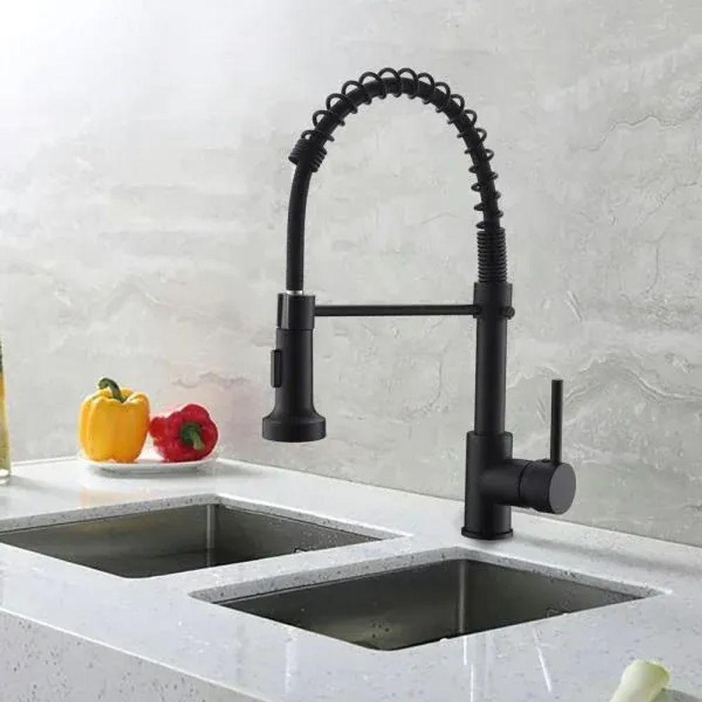 Torneira Gourmet Pull Down Luxo Misturador Agua Quente Fria Cozinha Banheiro Casa - 6