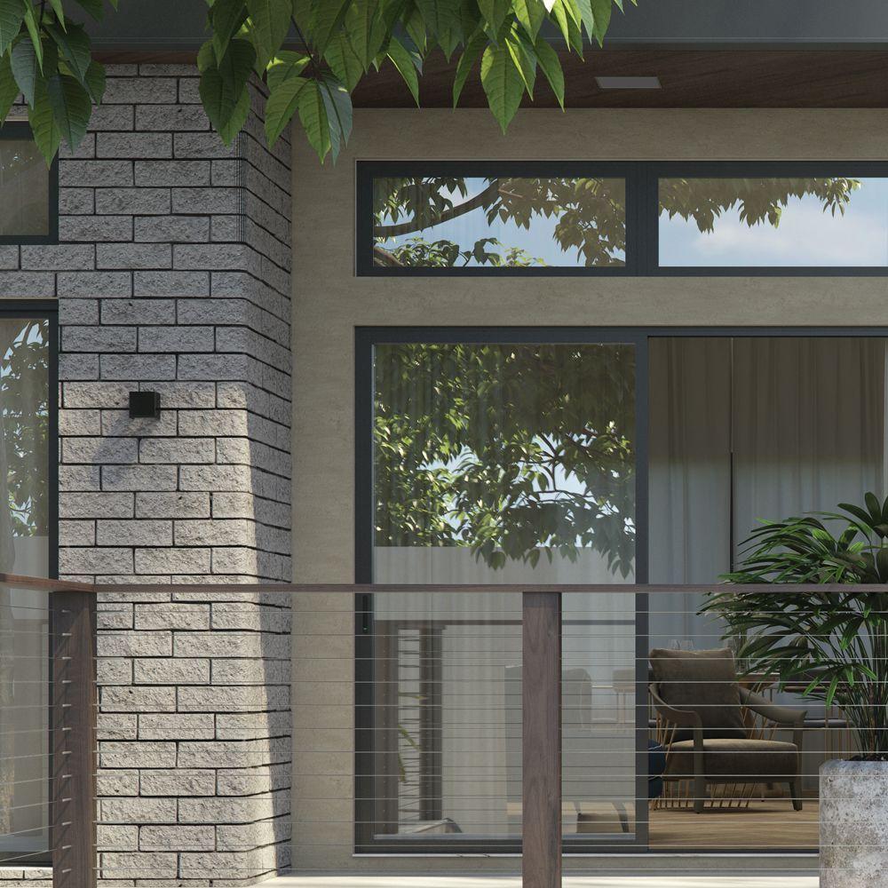 Arandela Germany Free Led Quadrada 6w Bivolt 3000k Luz Amarela Preto Fosco - 4