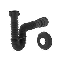 Sifão Sanfonado Extensível Censi 74cm Preto Fosco - 1