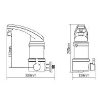 Torneira Elétrica Fame Elegance 4 Temperaturas Super Potente De Parede Preta 220v - 3