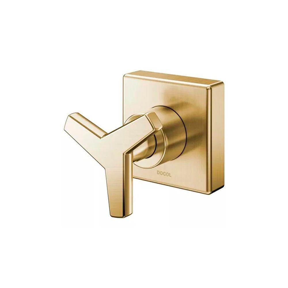 Acabamento Para Registro Docol City 877572 Para Base Deca 1-2", 3-4" E 1" Ouro Escovado - 1