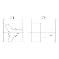 Acabamento Para Registro Docol City 877572 Para Base Deca 1-2", 3-4" E 1" Ouro Escovado - 2