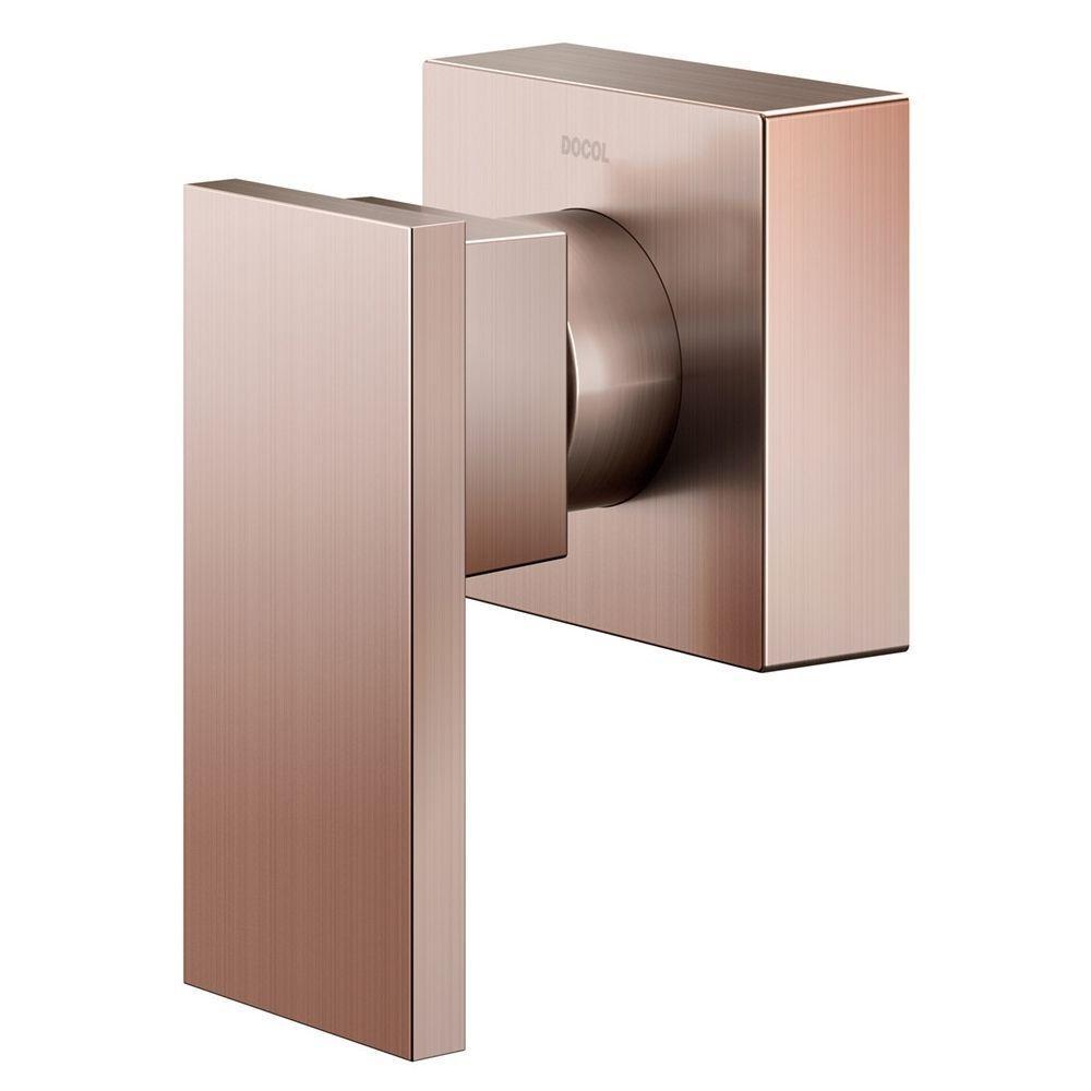 Acabamento Para Registro Docol New Edge 925869 Para Base Deca 1-2", 3-4" E 1" Cobre Escovado - 3