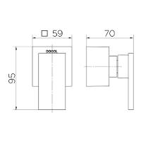 Acabamento Para Registro Docol New Edge 925869 Para Base Deca 1-2", 3-4" E 1" Cobre Escovado - 2