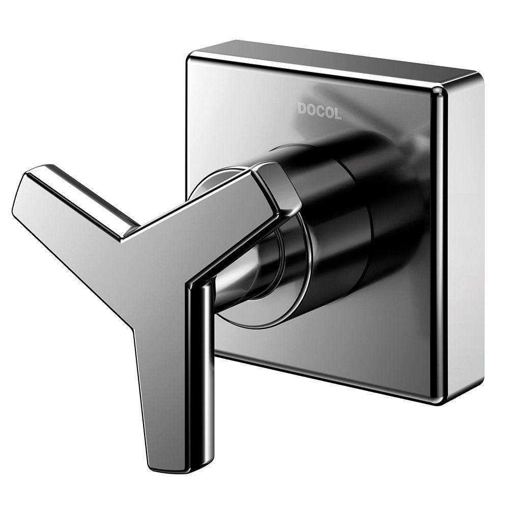 Acabamento Para Registro Docol City 877548 Para Base Deca 1-2", 3-4" E 1" Grafite Polido - 2