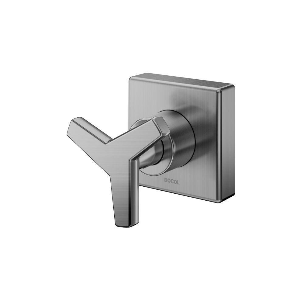 Acabamento Para Registro Docol City 877570 Para Base Deca 1-2", 3-4" E 1" Grafite Escovado - 1