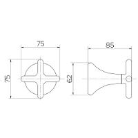 Acabamento Para Registro Docol Liss 921206 Docolbase 1-2", 3-4" E 1" Cromado - 3