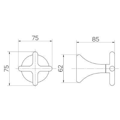 Acabamento Para Registro Docol Liss 921248 Docolbase 1-2", 3-4" E 1" Grafite Polido