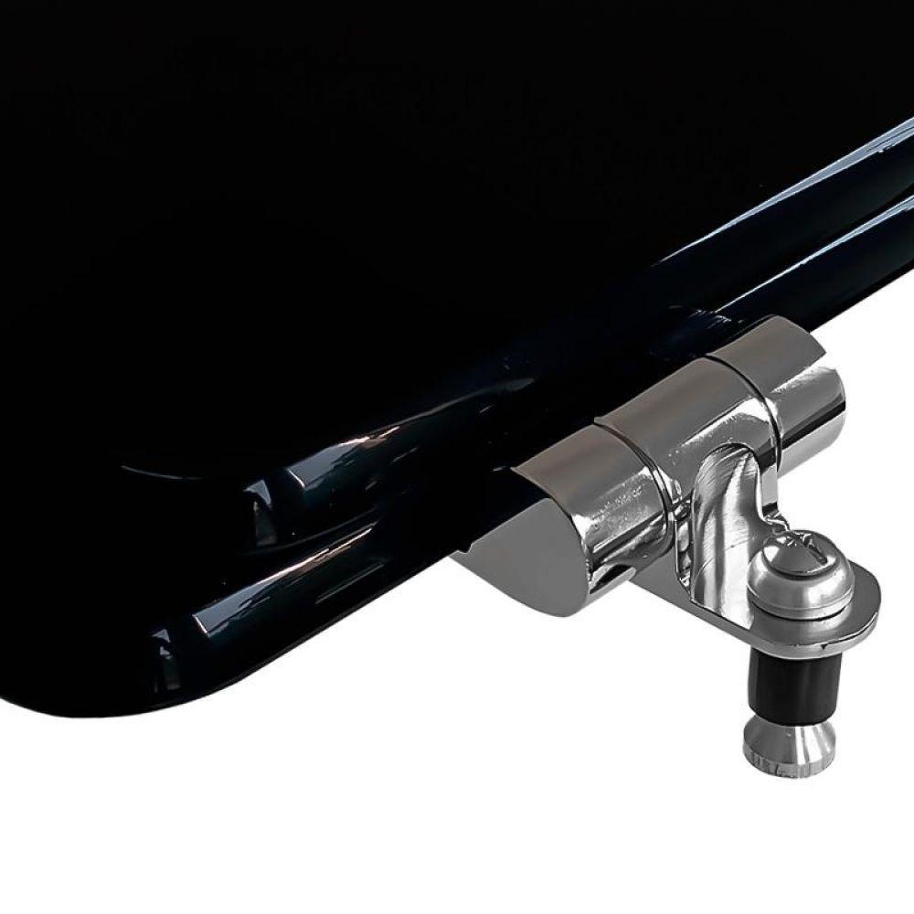 Assento Sanitário Soft Close Plus Preto Para Vaso Fiori 6lpf - 2