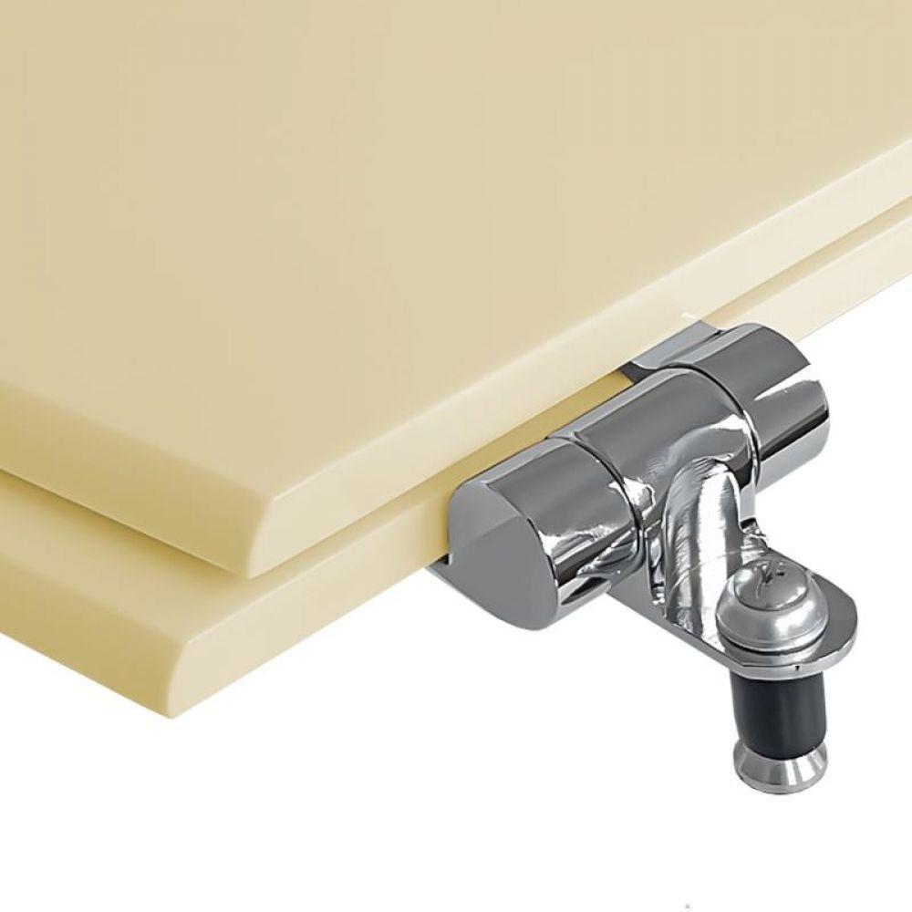 Assento Sanitário Soft Close Flox Marfim Para Vaso Fiori - 4