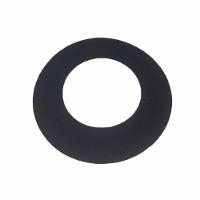 Anel De Acabamento Preto Para Laje Ou Parede Para Dutos De 100 Mm De Diâmetro - 1