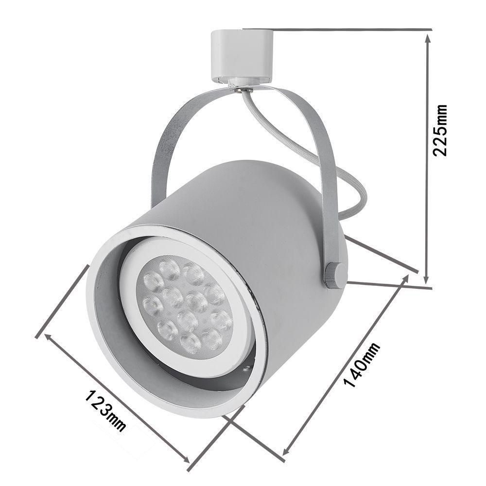 Spot Direcionável Para Trilho Nordecor Bell Par 30 E27 Bivolt Branco - 4