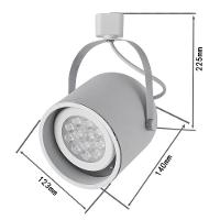 Spot Direcionável Para Trilho Nordecor Bell Par 30 E27 Bivolt Branco