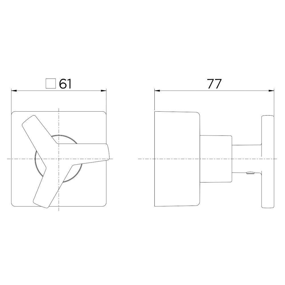 Acabamento Para Registro Docol City 877506 Para Base Deca 1-2", 3-4" E 1" Cromado - 2