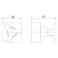 Acabamento Para Registro Docol City 877506 Para Base Deca 1-2", 3-4" E 1" Cromado - 2