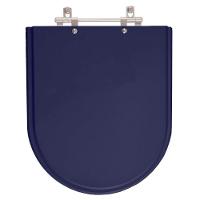 Assento Sanitário Poliéster Jasmim Azul Para Vaso Fiori - 1