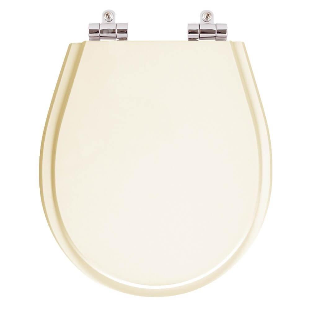 Assento Sanitário Poliester Aries Bege Claro Vaso Eternit - 1