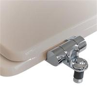 Assento Sanitário Poliester Aries Bege Claro Vaso Eternit - 2