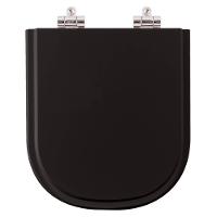 Assento Sanitário Soft Close Flox Preto Para Vaso Fiori 6lpf - 1