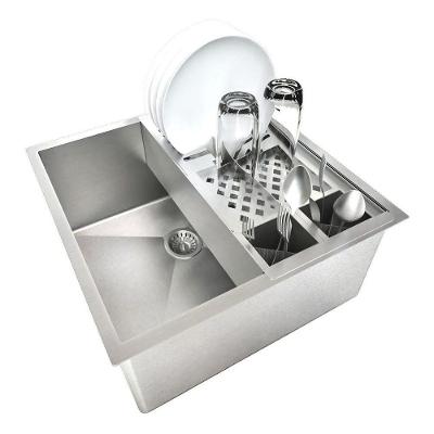Cuba 40X40 Cozinha Calha Canal Escorredor 42,5Cm Gourmet