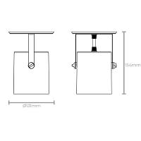 Spot Móvel Taschibra Cannon Para 1 Lâmpada Ar70 Gu10 Bivolt - 2