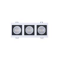 Spot De Led Recuado Taschibra Frame 3xmr16 Quadradro 15w Bivolt 6500k Luz Branca - 1
