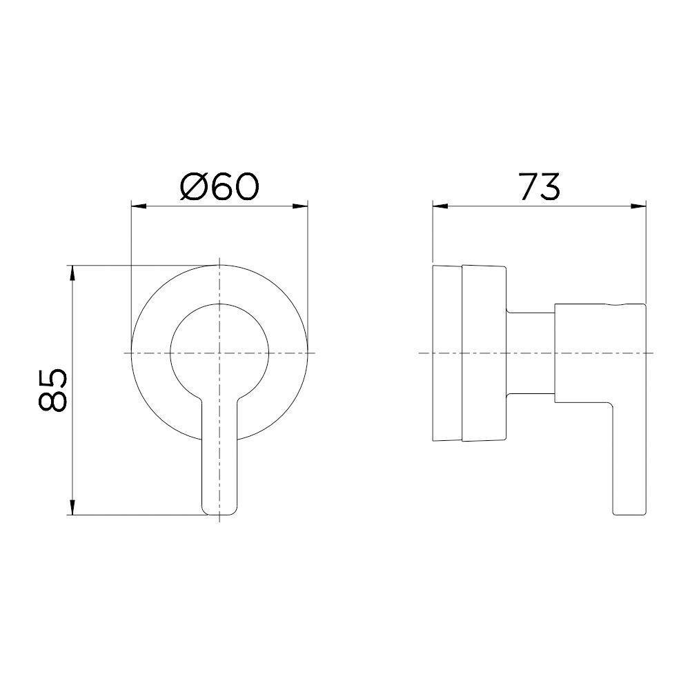 Acabamento Para Registro Docol Chess 666206 Para Base Deca 1-2", 3-4" E 1" Cromado - 2